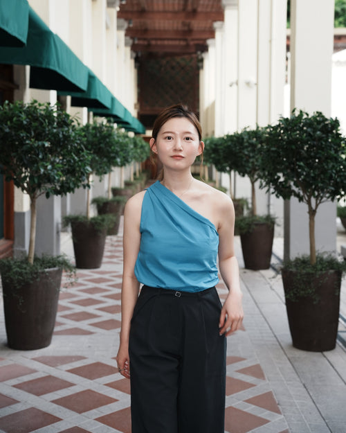 Minimalist Asymmetric Shirt Vest